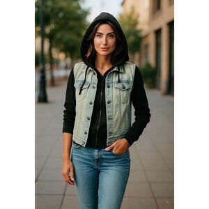 (D-115) Forever 21‎ womens vest size S Blue and black color